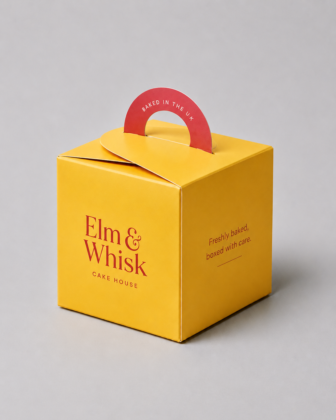 Custom branded cake box for bakeries