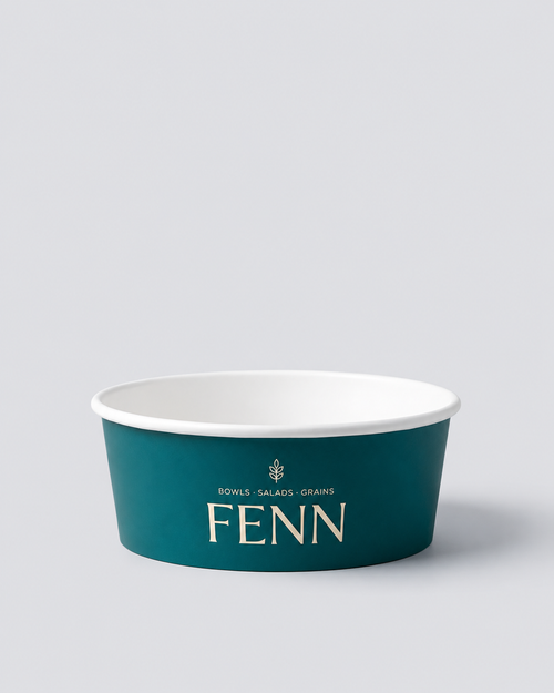 Custom branded takeaway food bowl