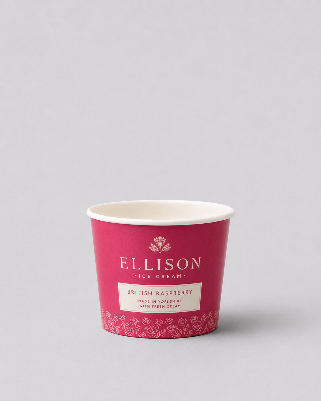 Custom branded ice cream cups for cafés, restaurants and hospitality businesses – IF Brand Works (view 2)