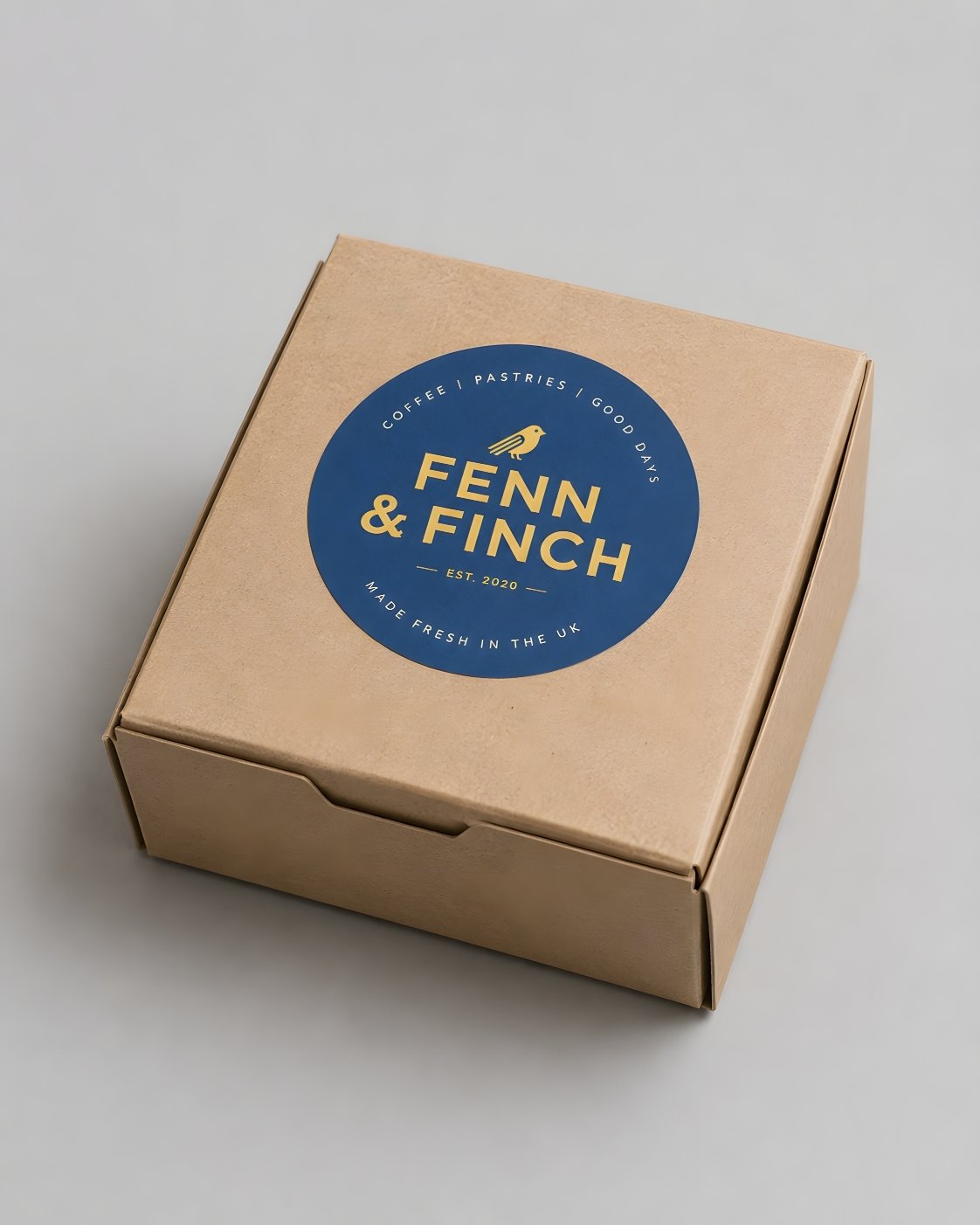 Custom branded round stickers for food packaging