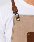 Custom branded victoria apron for cafés, restaurants and hospitality businesses – IF Brand Works (view 17)