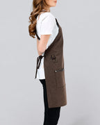 Custom branded victoria apron for cafés, restaurants and hospitality businesses – IF Brand Works (view 23)