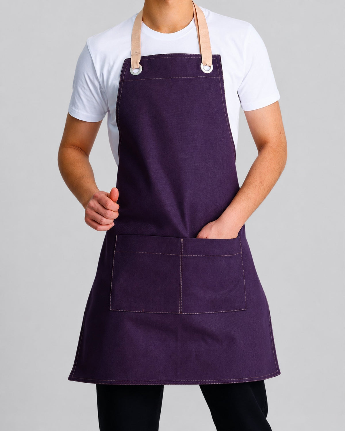 Custom branded henry apron for cafés, restaurants and hospitality businesses – IF Brand Works (view 11)