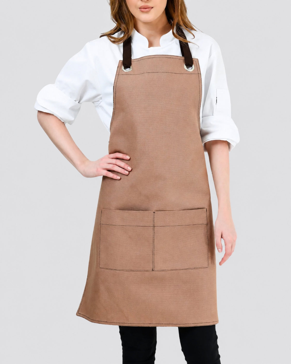 Custom branded henry apron for cafés, restaurants and hospitality businesses – IF Brand Works (view 18)