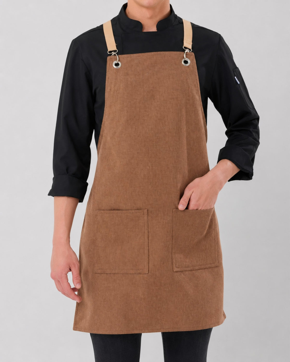 Custom branded arthur apron for cafés, restaurants and hospitality businesses – IF Brand Works (view 8)