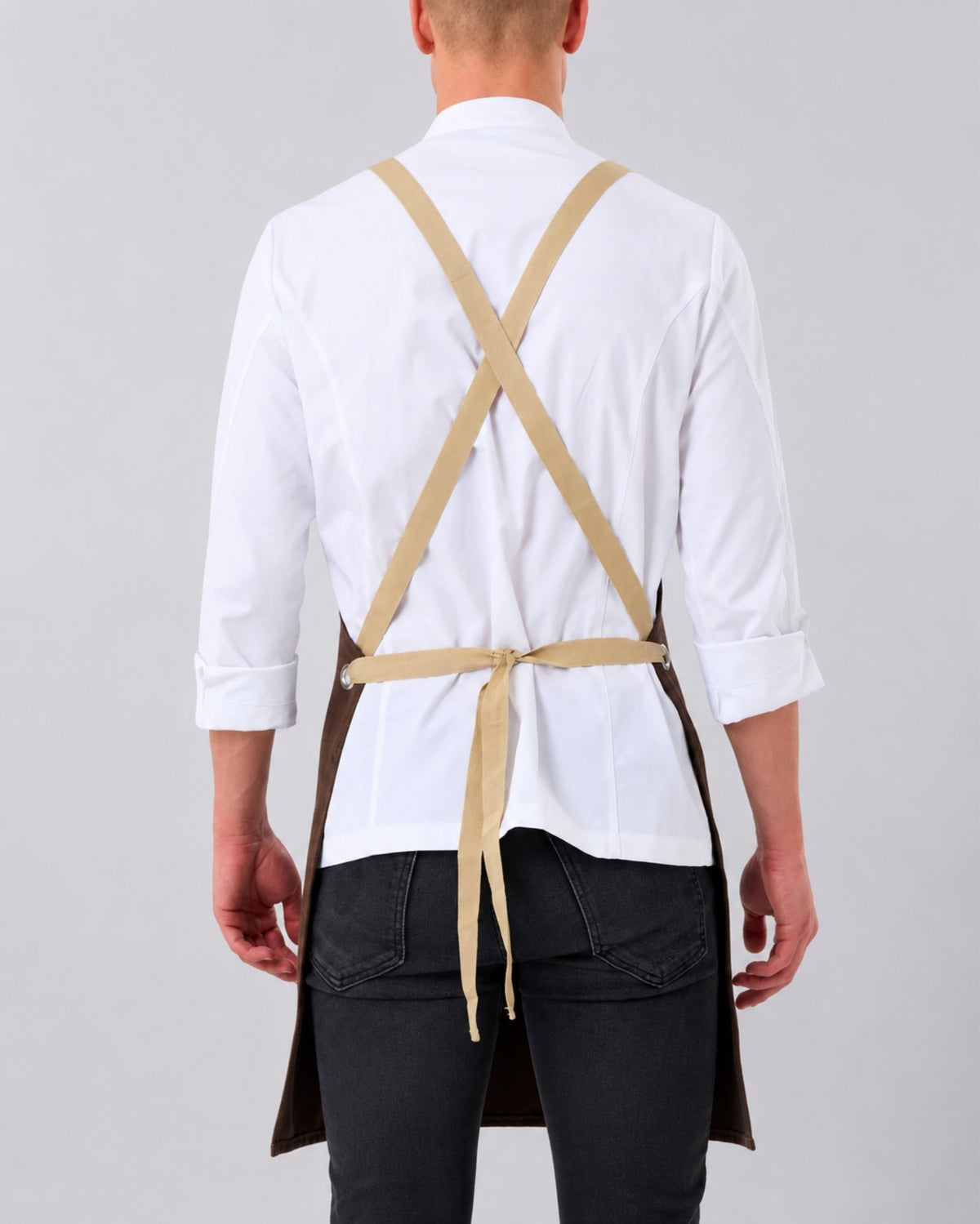 Custom branded arthur apron for cafés, restaurants and hospitality businesses – IF Brand Works (view 25)