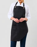 Elizabeth custom branded apron for cafe staff