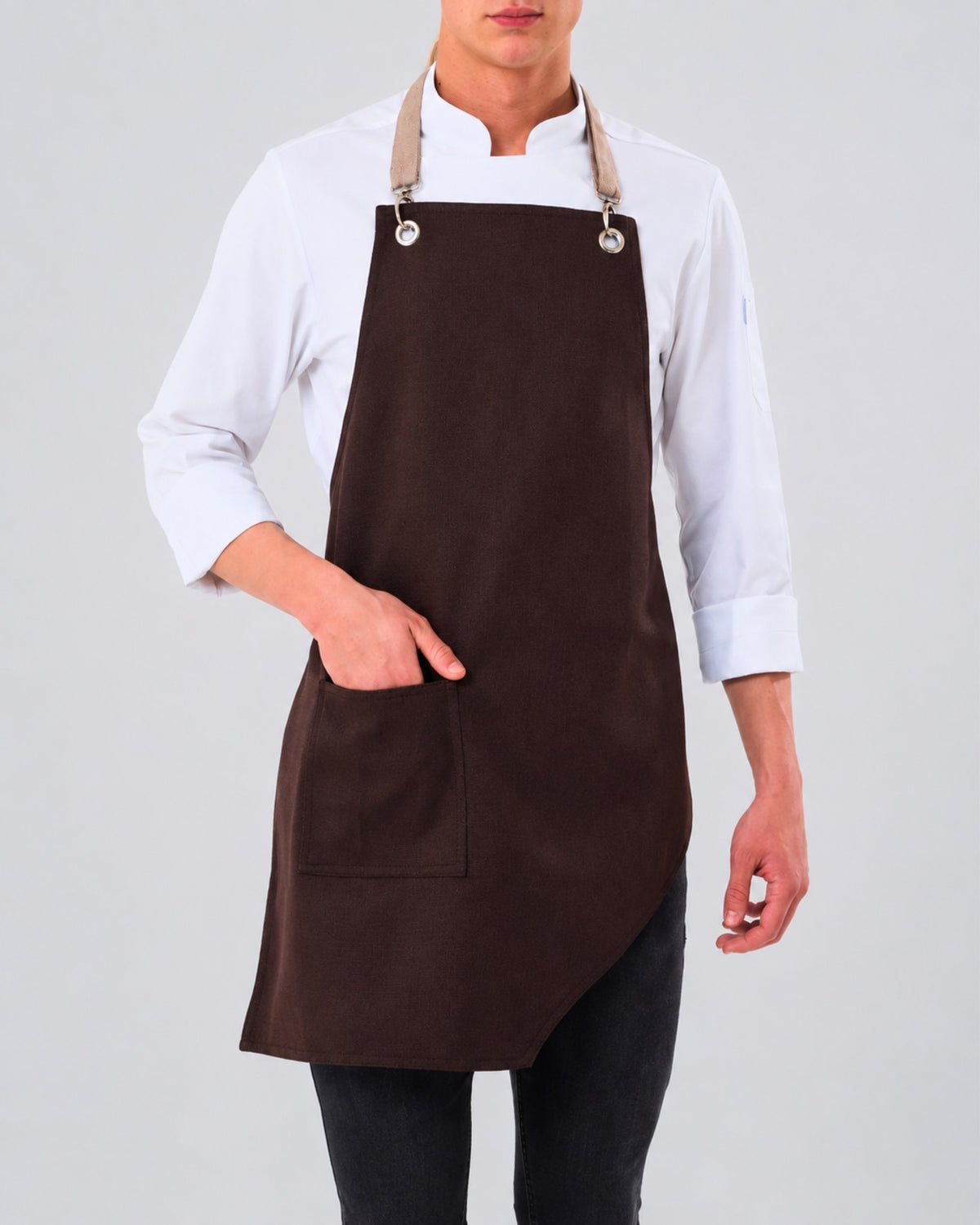 Custom branded elizabeth apron for cafés, restaurants and hospitality businesses – IF Brand Works (view 7)