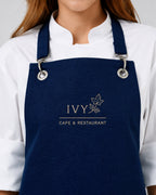 Custom branded elizabeth apron for cafés, restaurants and hospitality businesses – IF Brand Works (view 2)