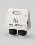 Custom branded coffee cup carriers for cafés, restaurants and hospitality businesses – IF Brand Works (view 2)