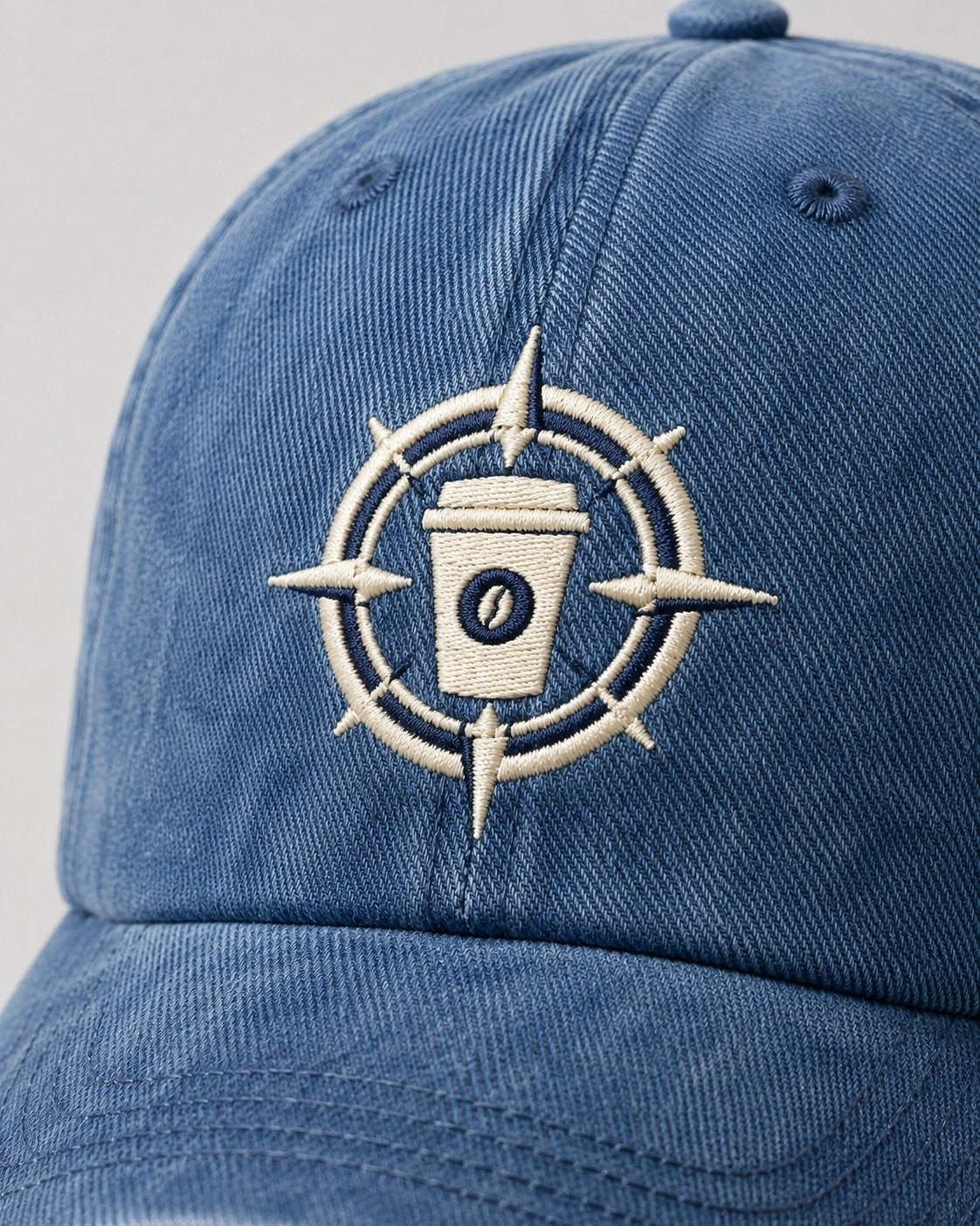 Custom branded washed gabardine cap for cafés, restaurants and hospitality businesses – IF Brand Works (view 18)