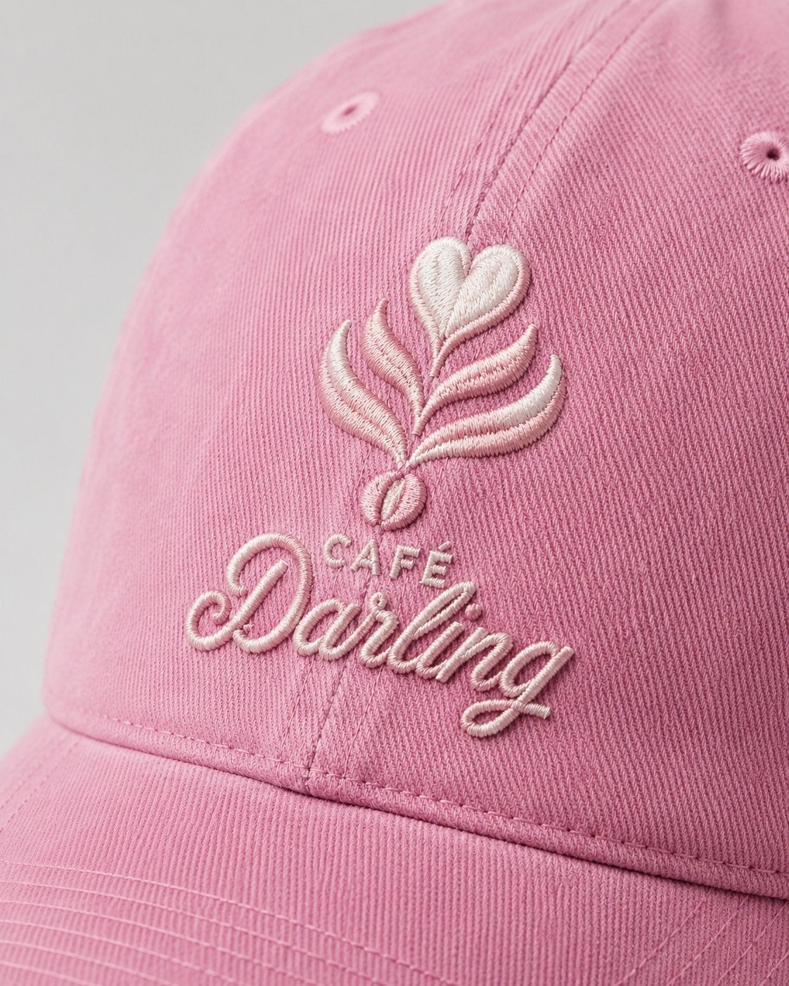 Custom branded washed gabardine cap for cafés, restaurants and hospitality businesses – IF Brand Works (view 19)