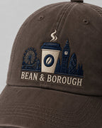 Custom branded washed gabardine cap for cafés, restaurants and hospitality businesses – IF Brand Works (view 2)