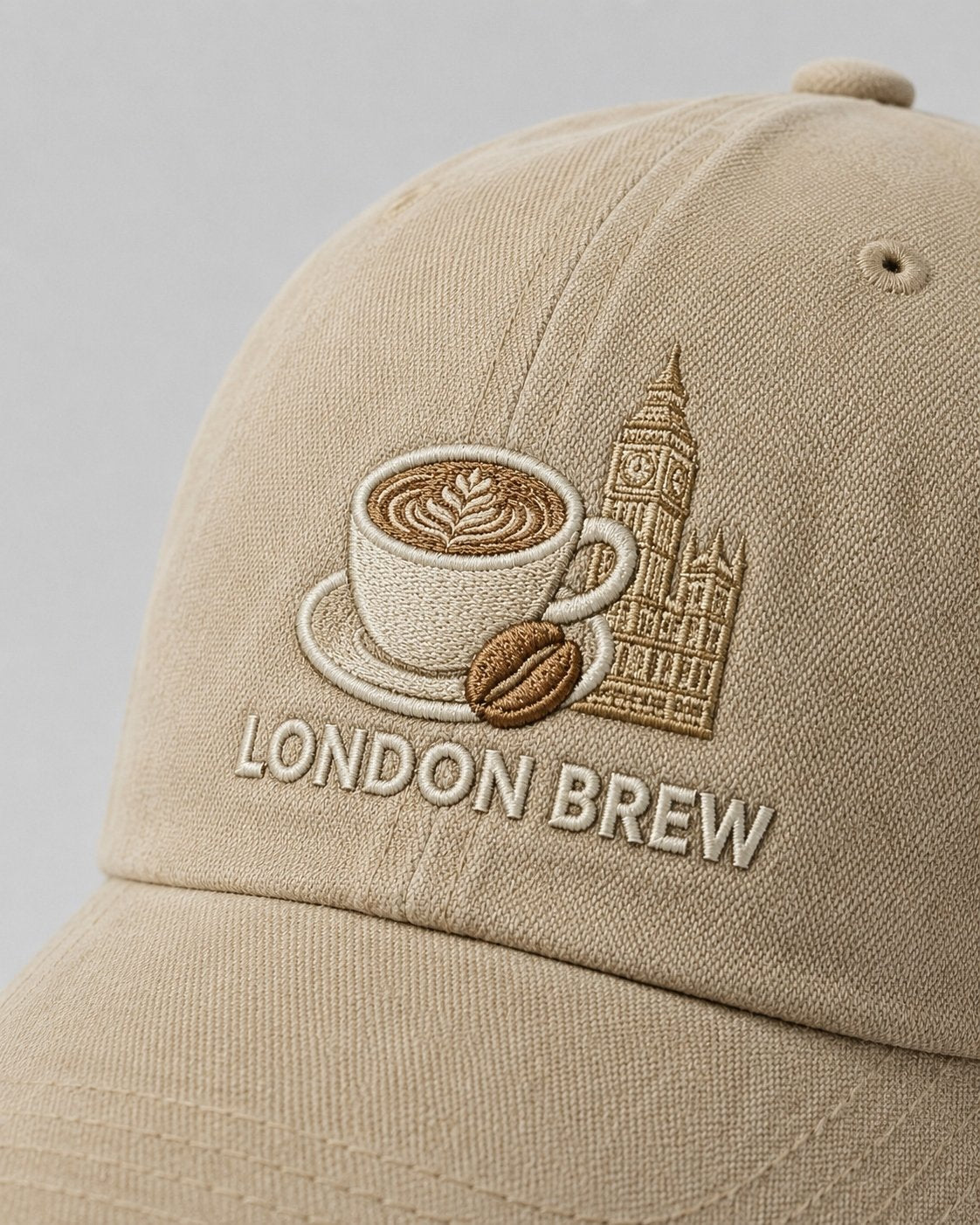 Custom branded washed gabardine cap for cafés, restaurants and hospitality businesses – IF Brand Works (view 15)