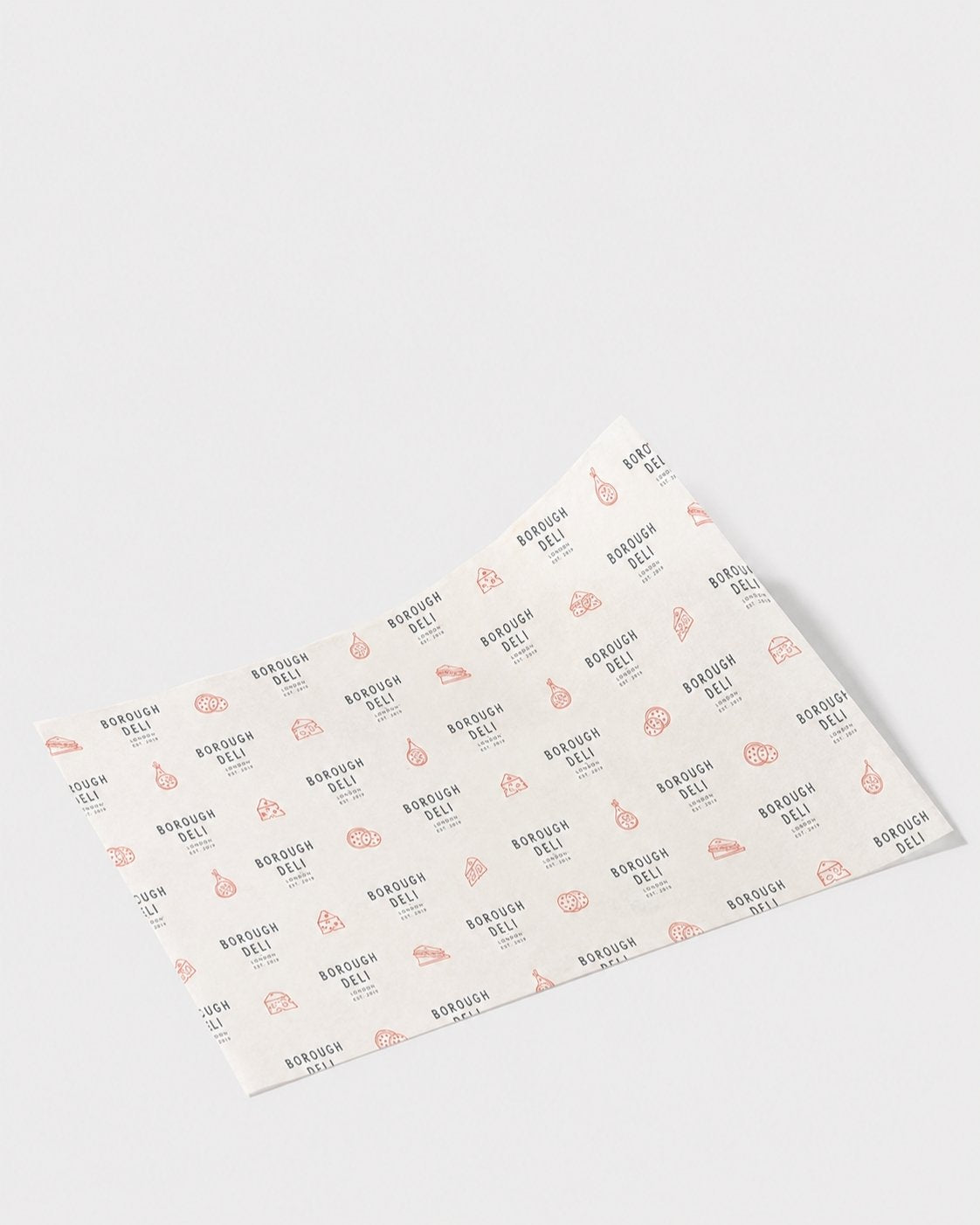 Custom branded large greaseproof paper sheet