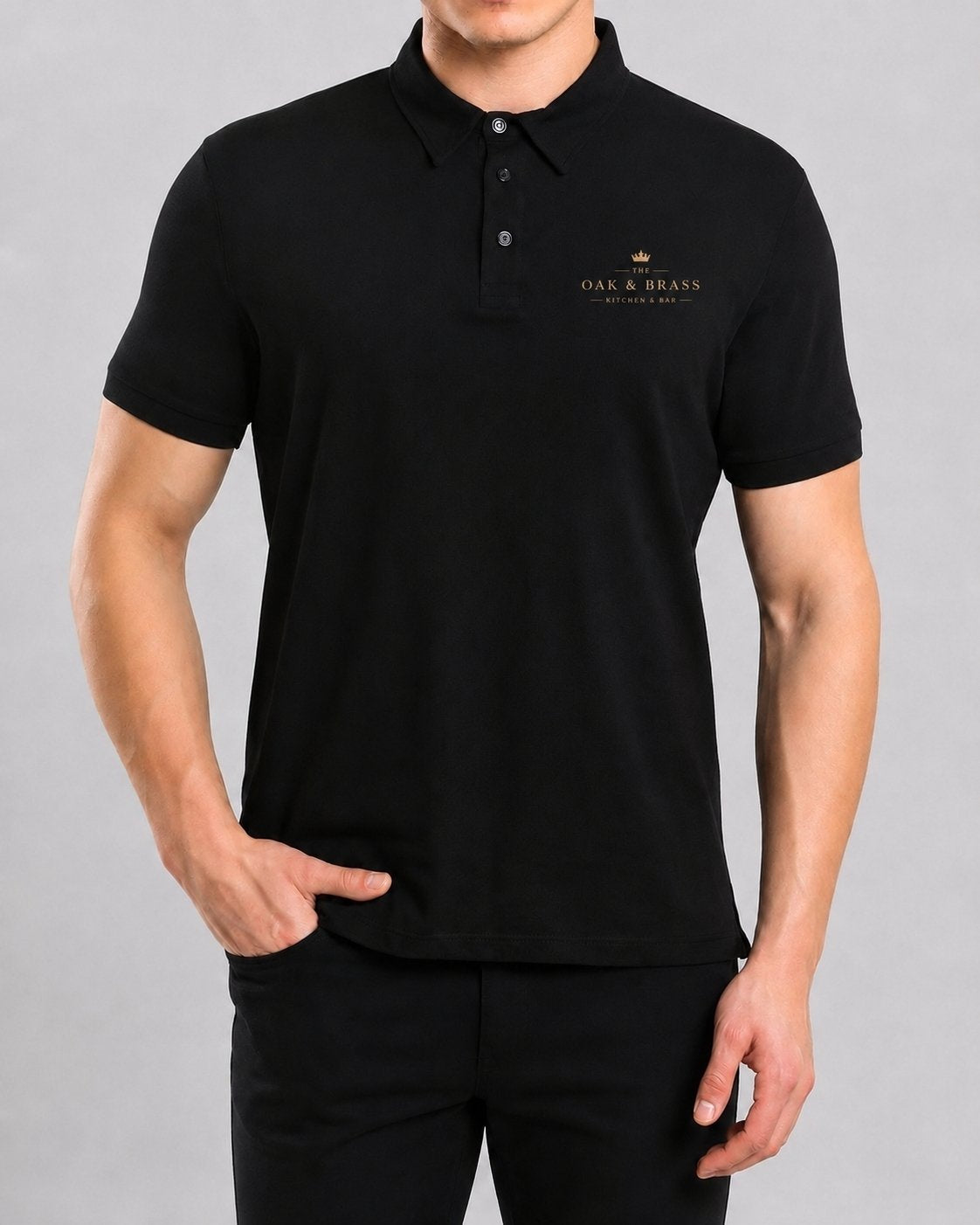 Custom branded polo shirt for cafés, restaurants and hospitality businesses – IF Brand Works (view 5)