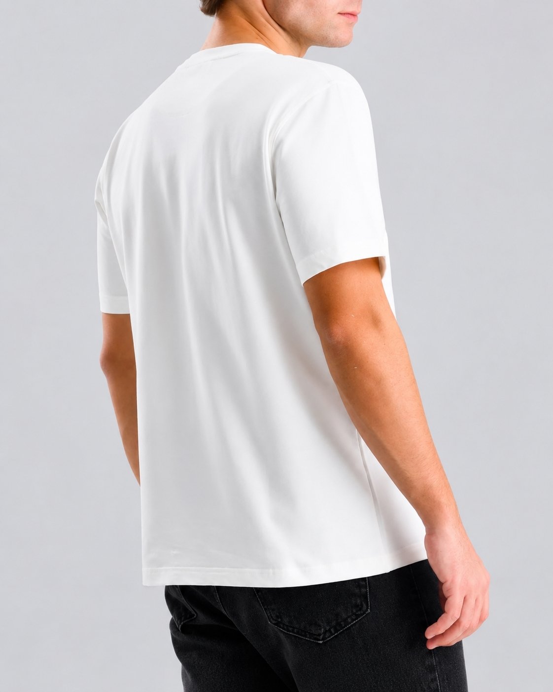 Custom branded classic crew neck t-shirt for cafés, restaurants and hospitality businesses – IF Brand Works (view 7)