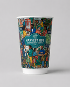 Custom branded double wall paper cups for cafés, restaurants and hospitality businesses – IF Brand Works (view 3)