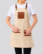 Custom branded victoria apron for cafés, restaurants and hospitality businesses – IF Brand Works (view 8)
